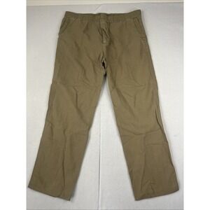 NEW JAMES PERSE Stretch Cotton Linen Trouser Men Size 4 XL Khaki $275